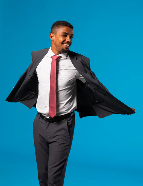 Moisture-wicking blazers