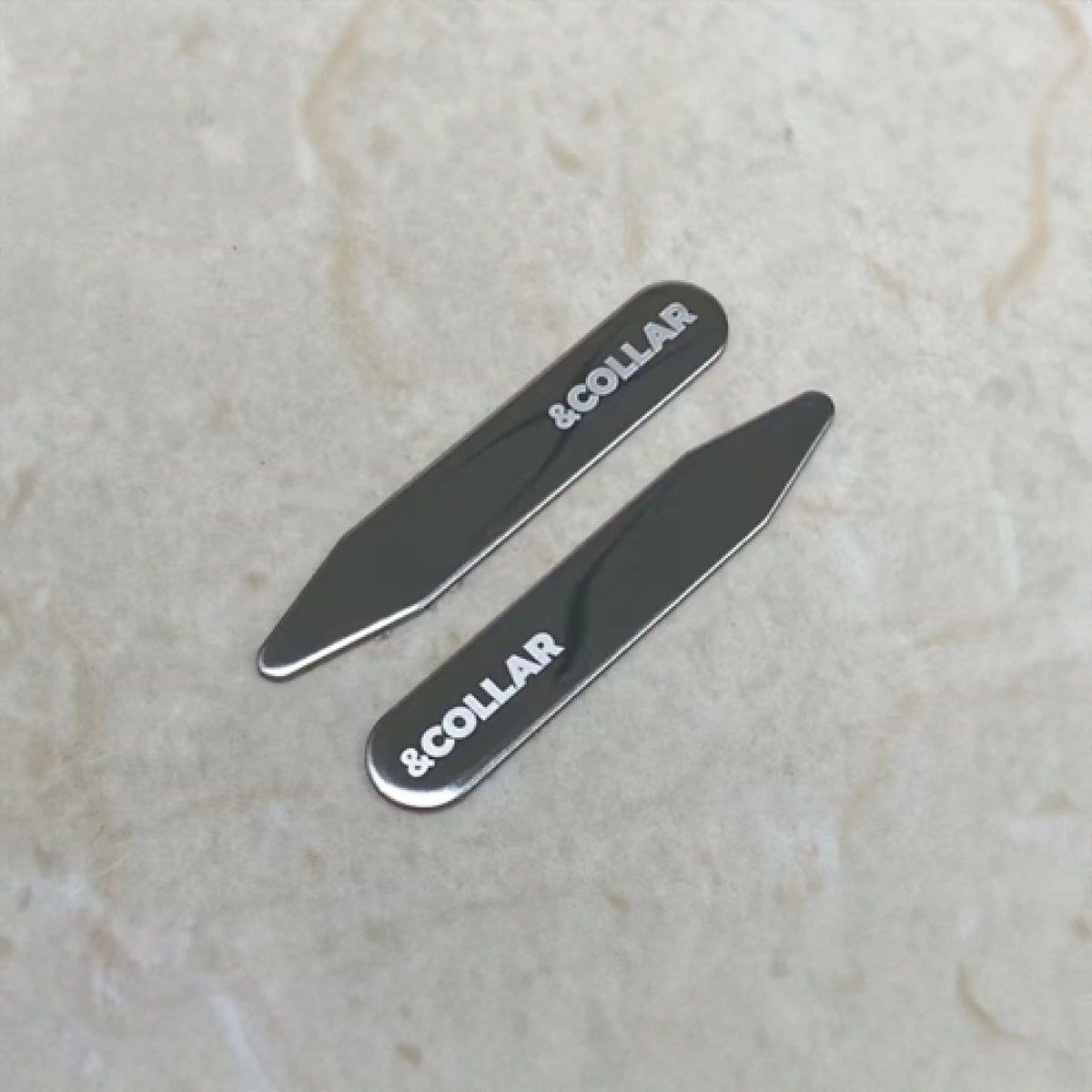 36 Collar Stays, 2.5 Inch Stainless Steel - Dress Shirt Accessories, Rust-Proof & Smooth Edges