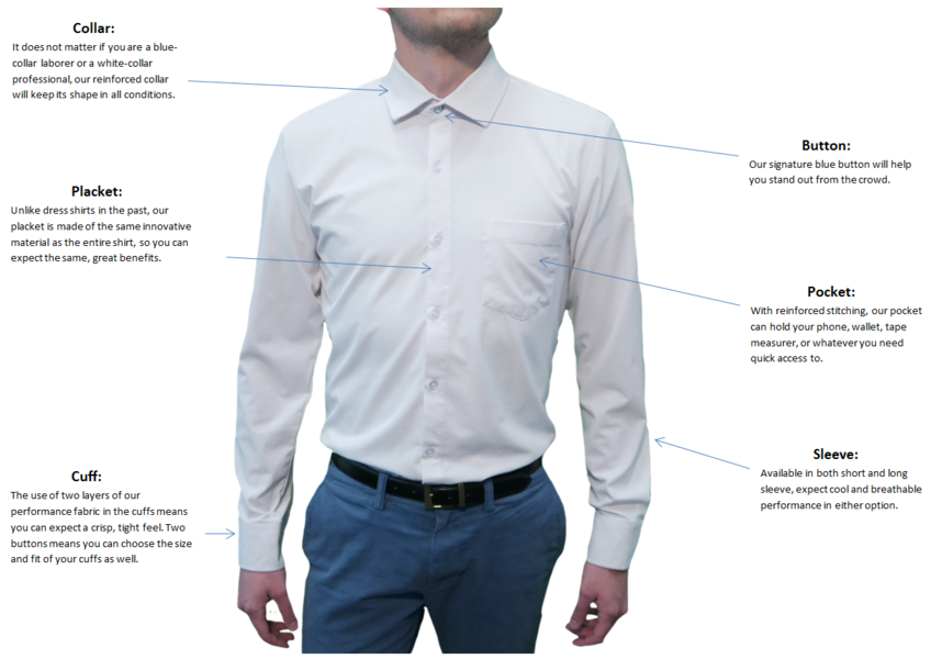 Anatomy of a Performance Dress Shirt