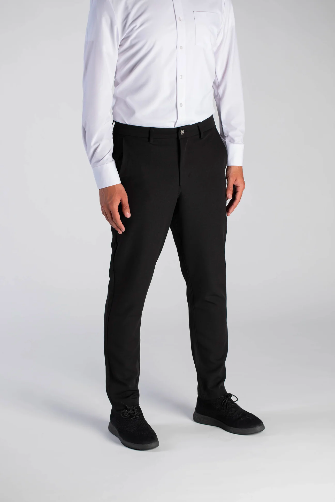 Buy London Bridge Black Slim Fit Formal Trousers - Trousers for Men 970189  | Myntra