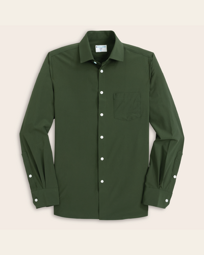 dark green dress shirts ASOS DESIGN relaxed deep camp collar shirt in dark green