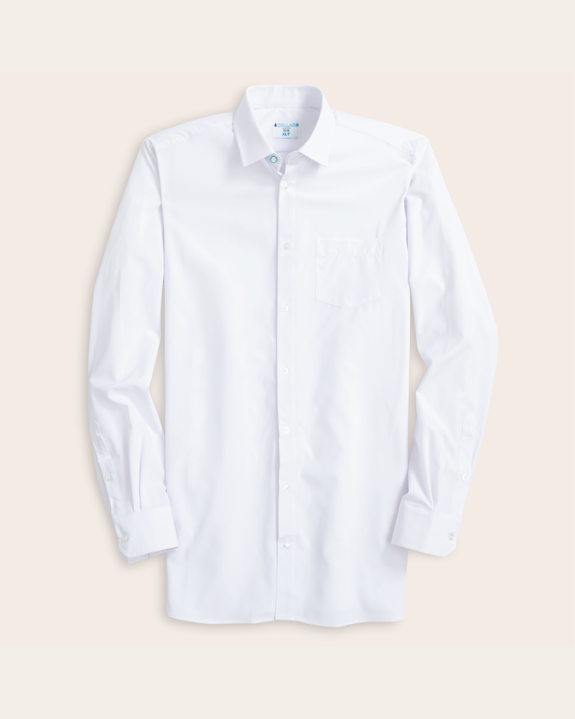 Atlantic Crisp White Stain Resistant Dress Shirt