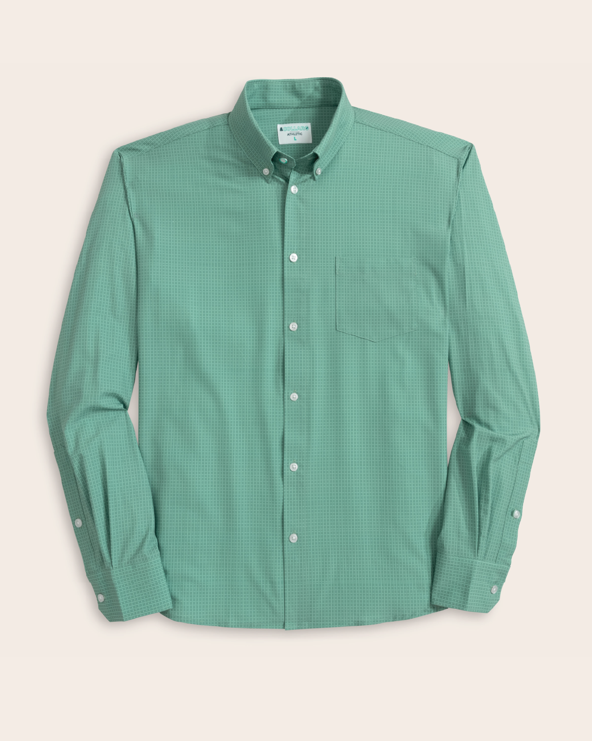 green emerald velvet dress Green Hucks Chambray Custom Dress Shirt main image 0