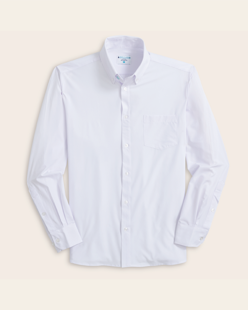Range Shirt Button Down Collar Crisp White Stain Resistant Dress Shirt | &Collar Range Shirt Button Down Collar Crisp White Stain Resistant Dress Shirt | &Collar