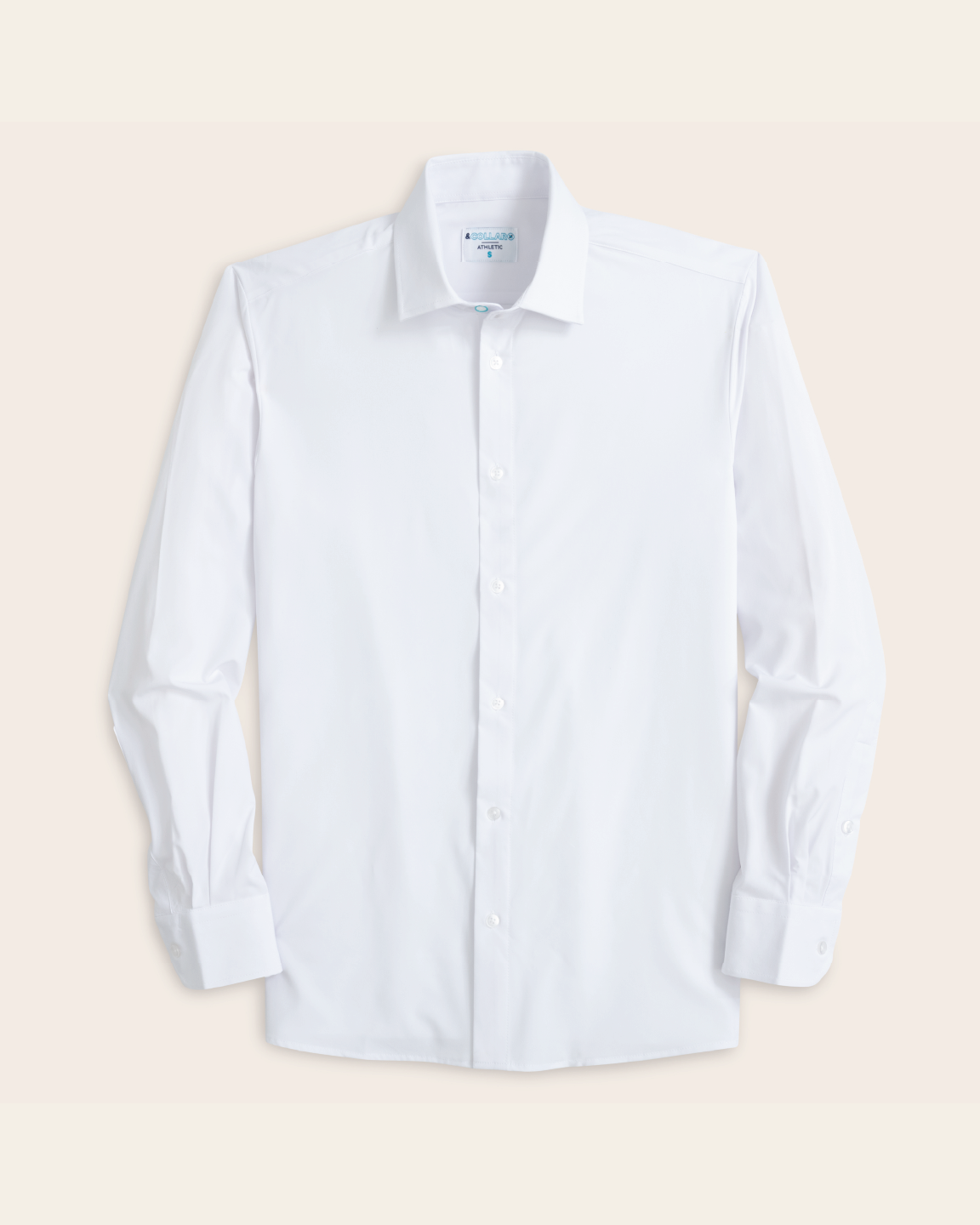 Men's White Pocketless, Long Sleeve Dress Shirt, Stain Repellent, Wrinkle Resistant Men's White Pocketless, Long Sleeve Dress Shirt, Stain Repellent, Wrinkle Resistant