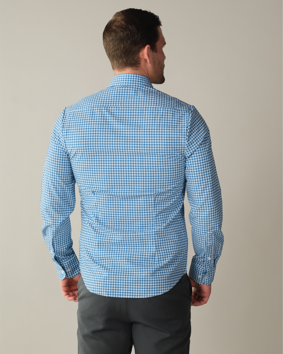 Range Shirt - Royal Blue and White Gingham – &Collar