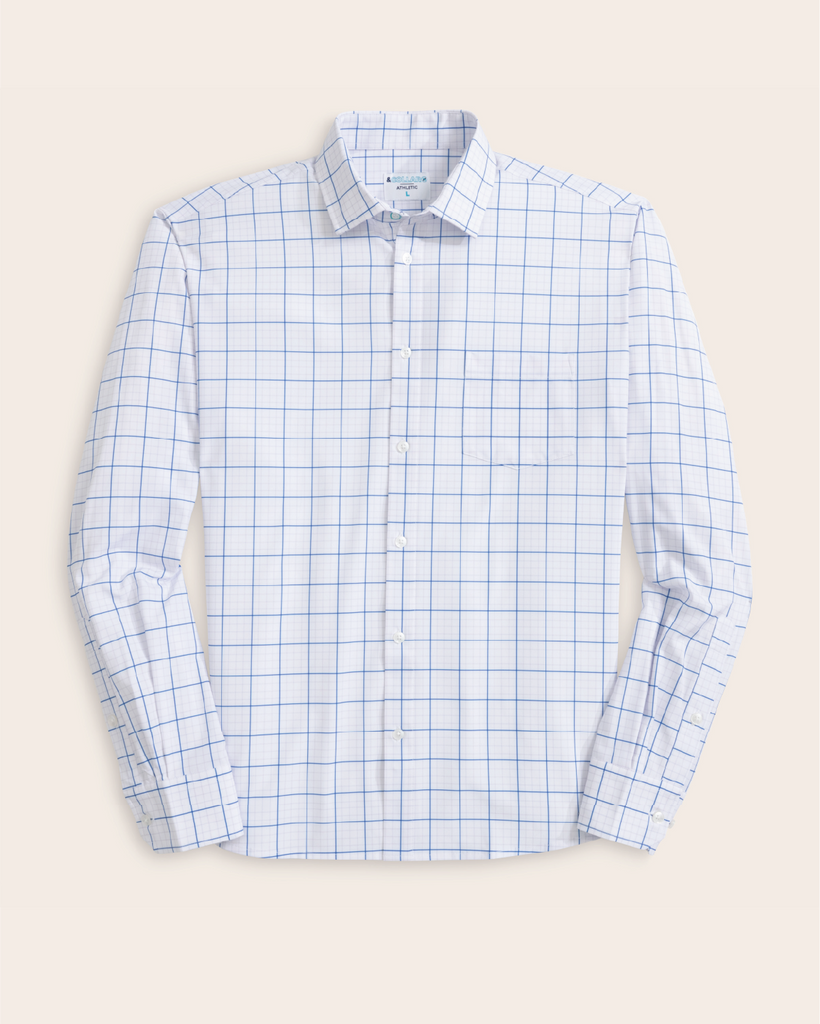 grid pattern dress shirt Men's Bugatchi Long Sleeve Grid Pattern Shirt, Zinc, XXL