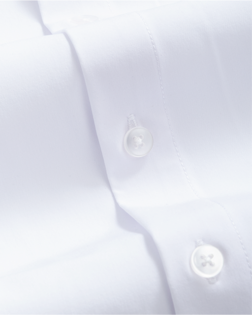 Close up of white dress shirt