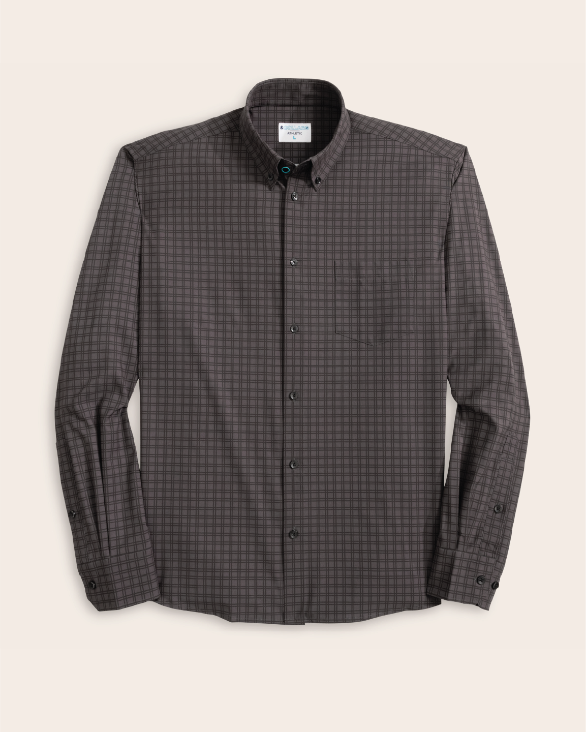 mens charcoal dress shirt Charcoal Non-Iron Dress Shirt Custom Fit