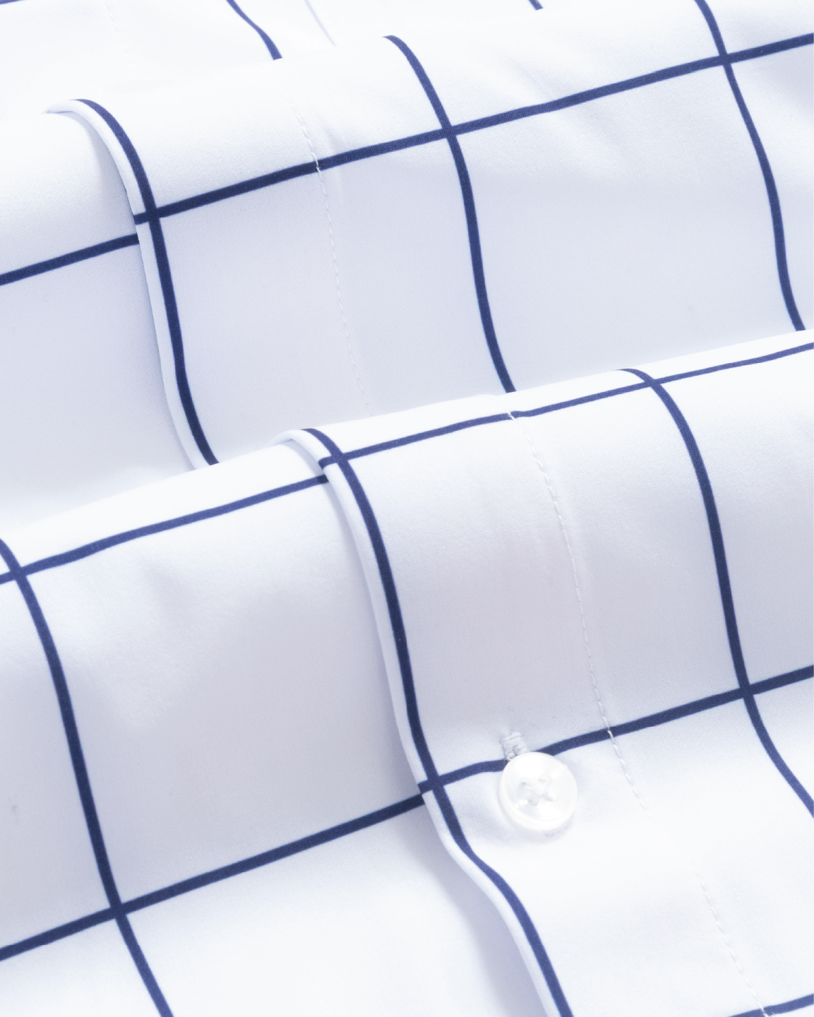 Range Shirt - White w/ Navy Windowpane – &Collar
