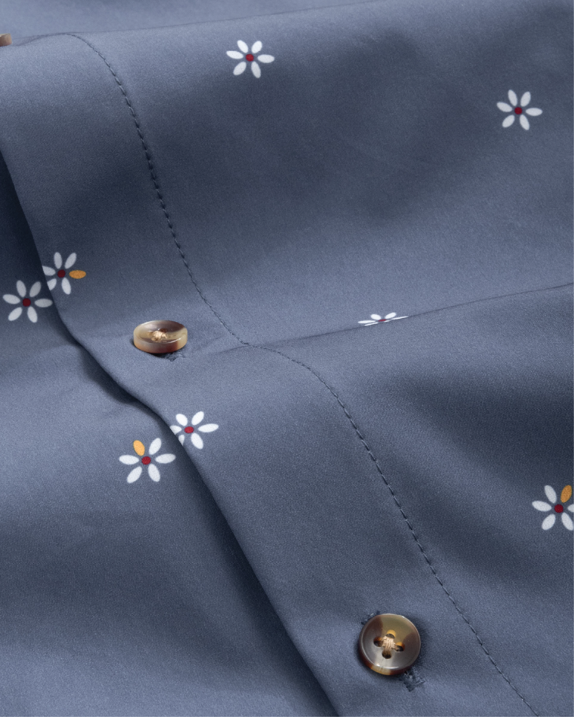 Range Shirt - Navy w/ Swiss Flowers – &Collar
