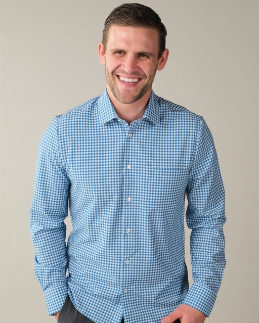 Range Shirt - Royal Blue and White Gingham