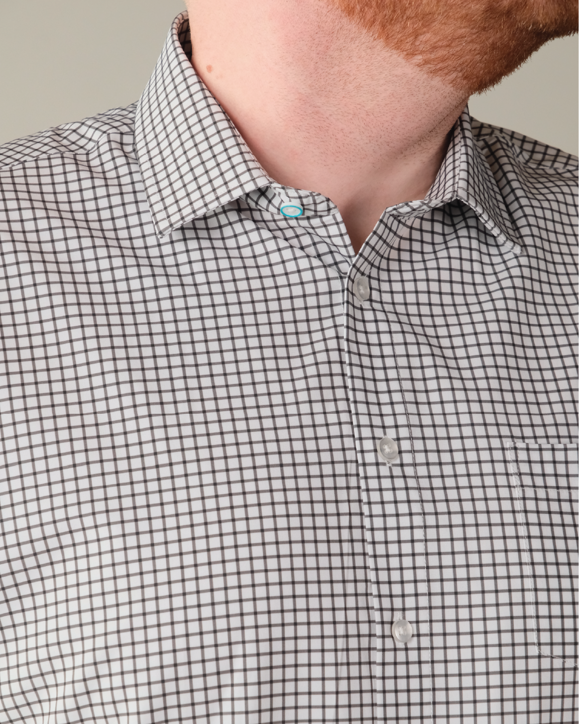 Range Shirt - White w/ Black Check – &Collar