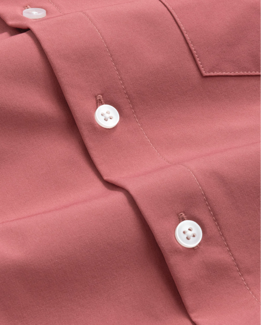 Men's Adobe Red Long Sleeve Dress Shirt, Stain Repellent, Wrinkle Resistant Men's Adobe Red Long Sleeve Dress Shirt, Stain Repellent, Wrinkle Resistant