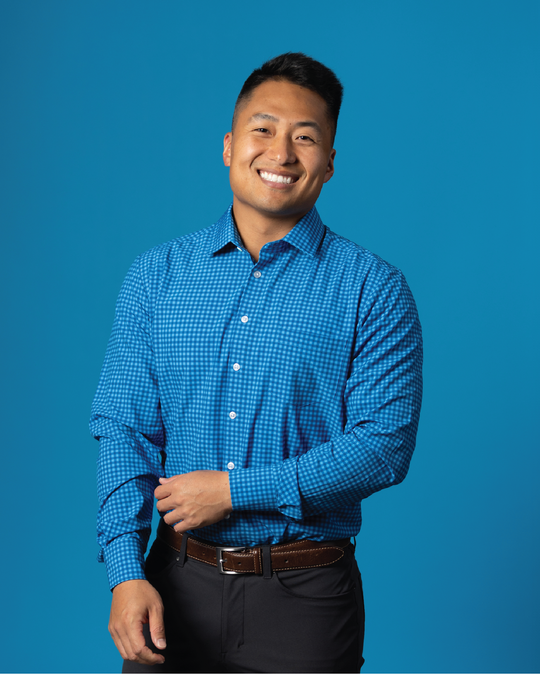 Range Shirt - Navy/Royal Blue Gingham