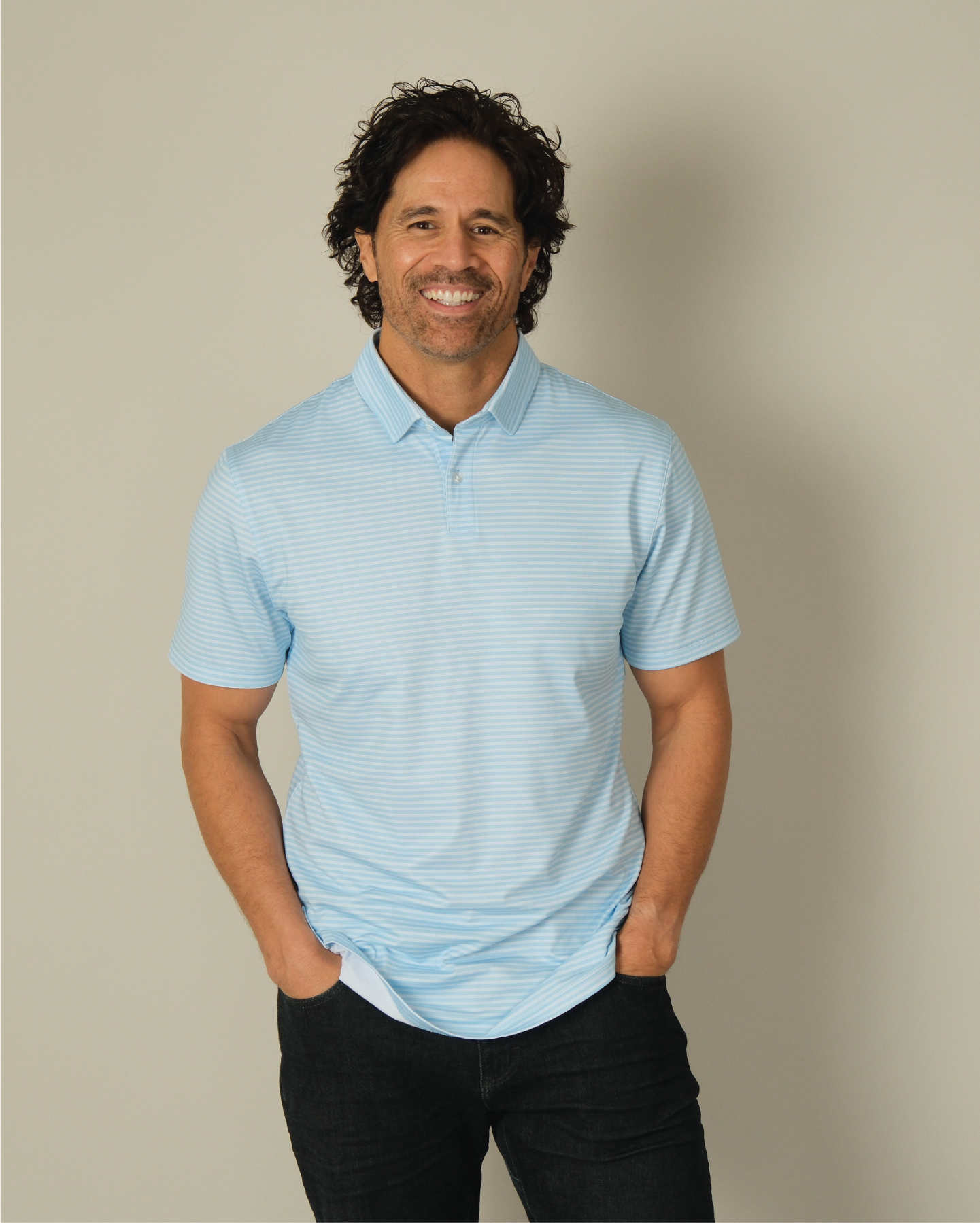 light blue polo dress shirt Phenom Classic Light Blue Striped Short Sleeve Dress Shirt Timeless and Stylish Fit