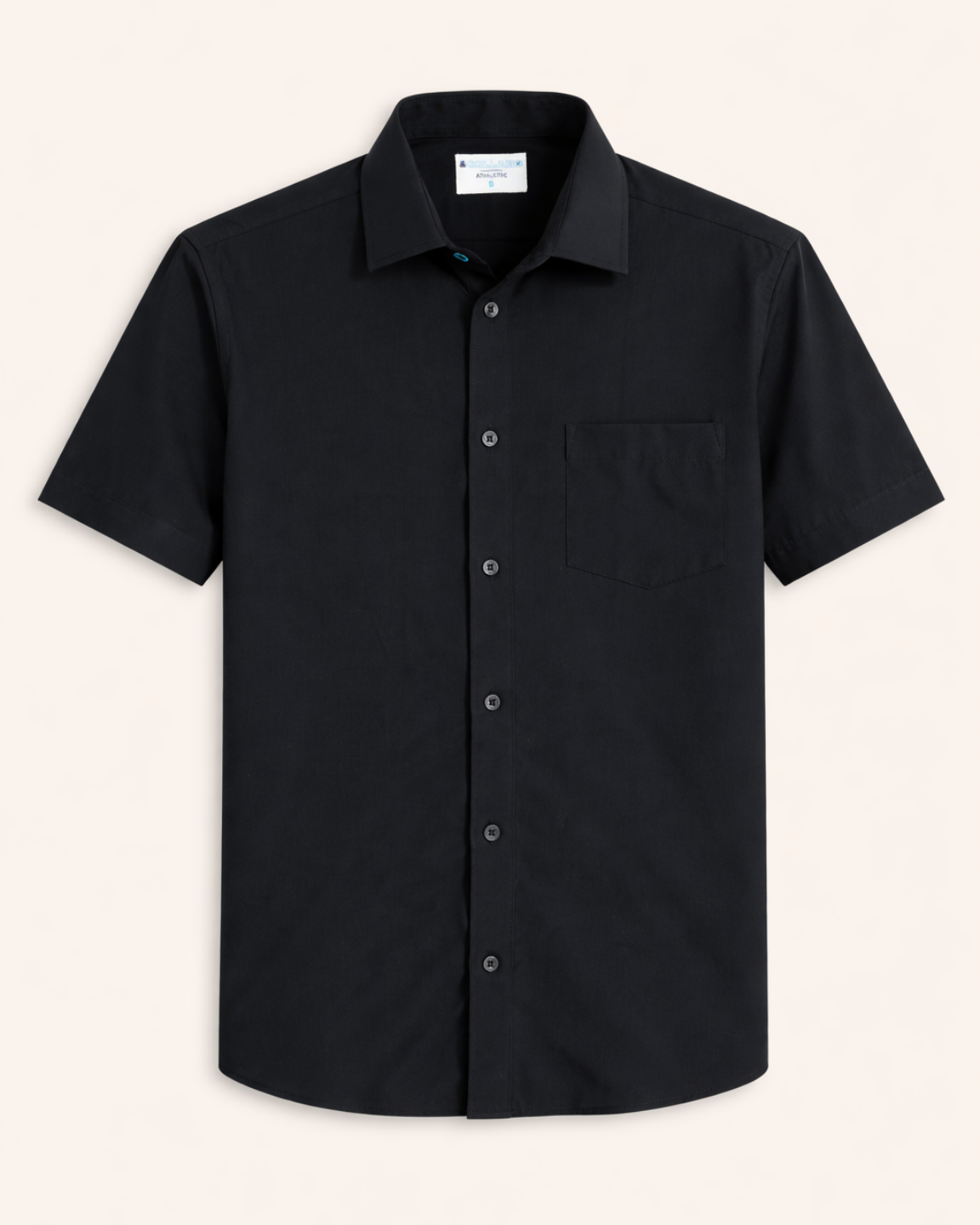white christmas dresses Oxford Dress Shirt in Black main image 0