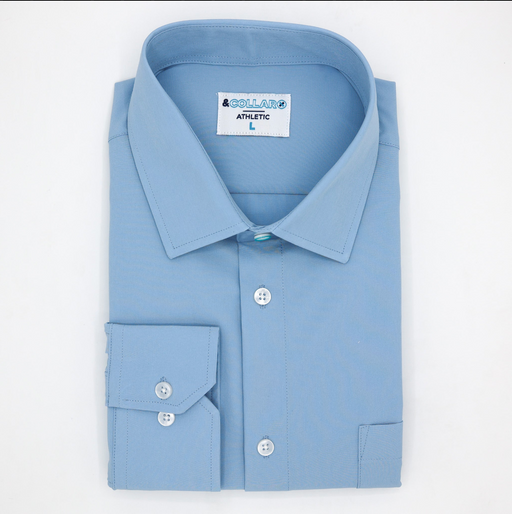 Range Shirt - Solid French Blue - &Collar Outpost