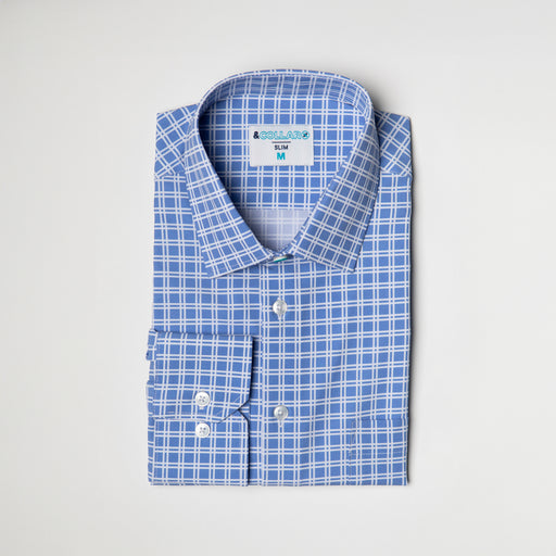 Range Shirt - Blue w/ White Check