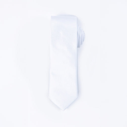 white dress tie Granite Pure White Stain Resistant Dress Tie