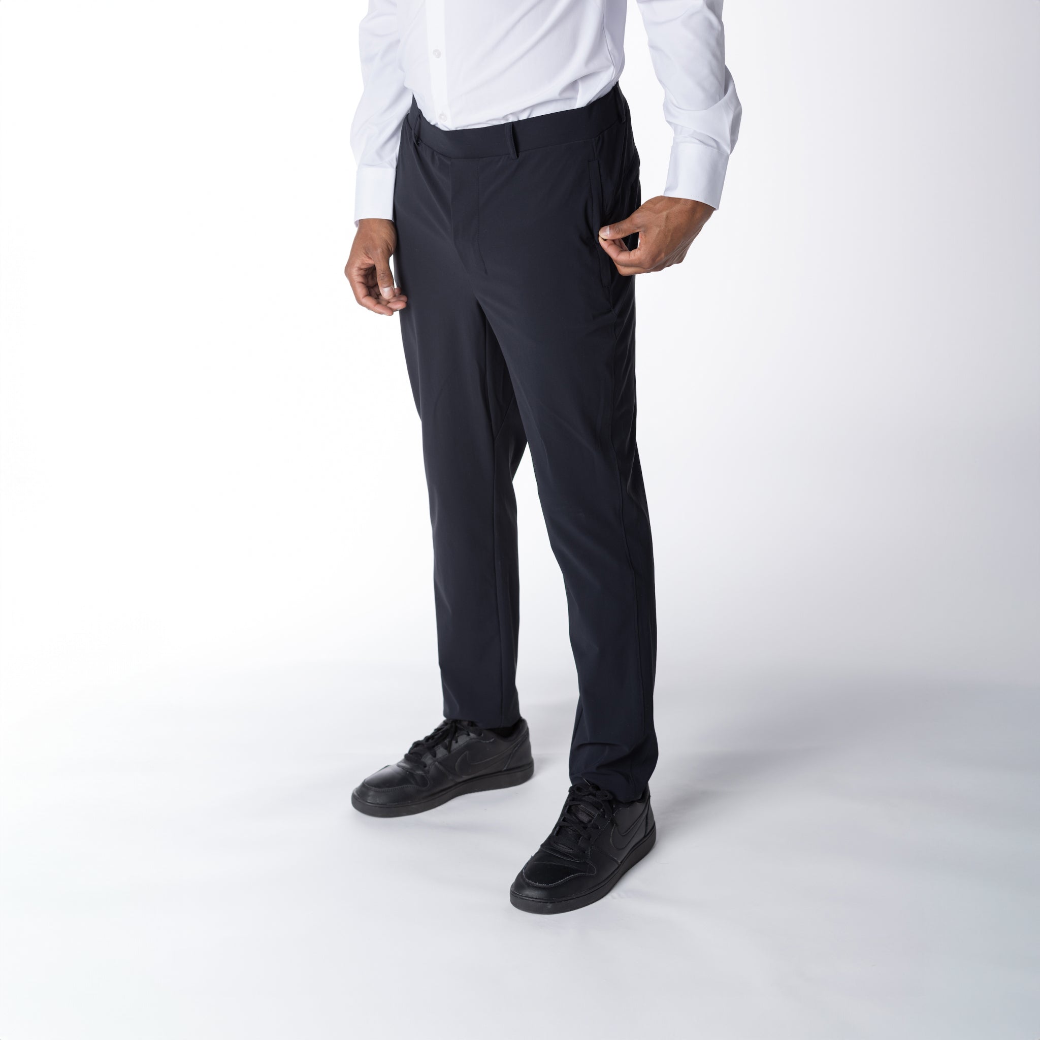 Manchaha Attire Slim Fit Men Black Trousers - Buy Manchaha Attire