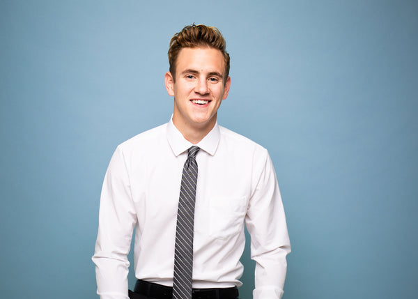 This tie is comfortable, affordable, sustainable, with a performance fit. That means it is moisture-wicking, four-way stretch, machine washable, stain-repellent, and wrinkle resistant.